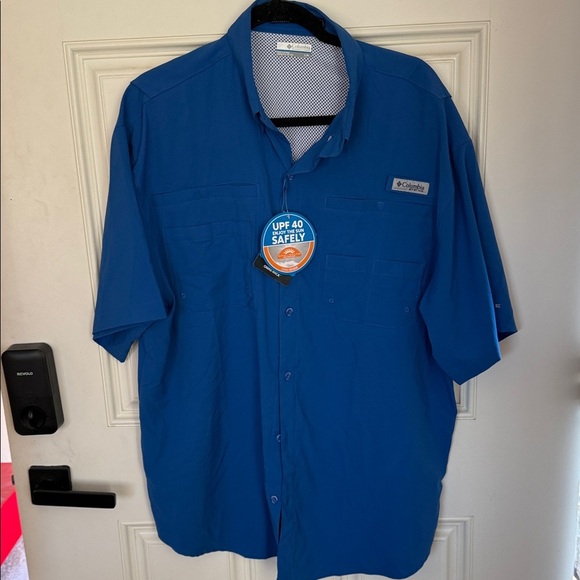 Columbia Other - Columbia Men's Casual Blue Button Down Shirt PFG Omni-Shade